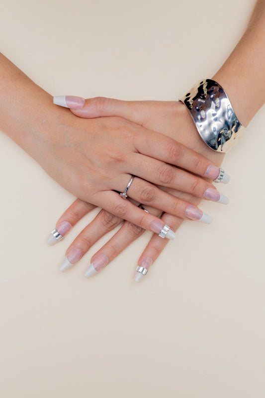 Nude Sparkle Tips