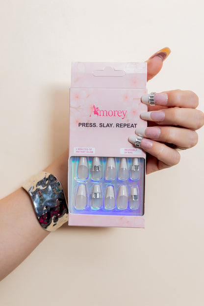 Nude Sparkle Tips